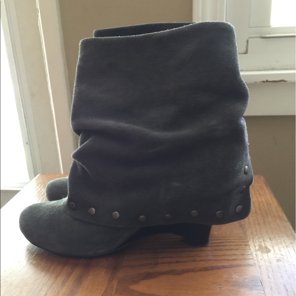 Naughty Monkey Gray Ankle Boots